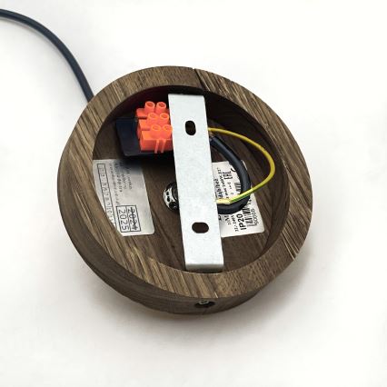 Brilagi - LED Hanglamp aan kabel ANTHONY 1xE27/60W/230V eiken walnoot/bruin