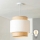 Brilagi - LED-hanglamp CERIA aan kabel 1xE27/40W/230V Ø 30 cm beige/wit
