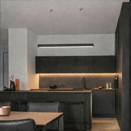 Brilagi - LED-hanglamp FULLDAY LED/20/30/40W/230V 2700/4000/6000K 120 cm zwart