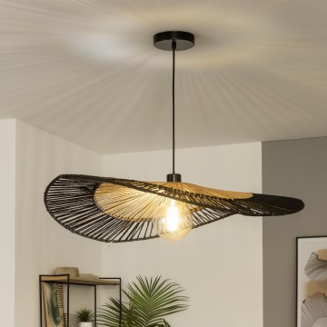Brilagi - LED-hanglamp met kabel CERIA BOHO 1xE27/40W/230V Ø 50 cm zwart/bruin