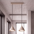BRILAGI - LED Hanglamp met kabel CONE DOUBLE 2xGX53/15W/230V beige