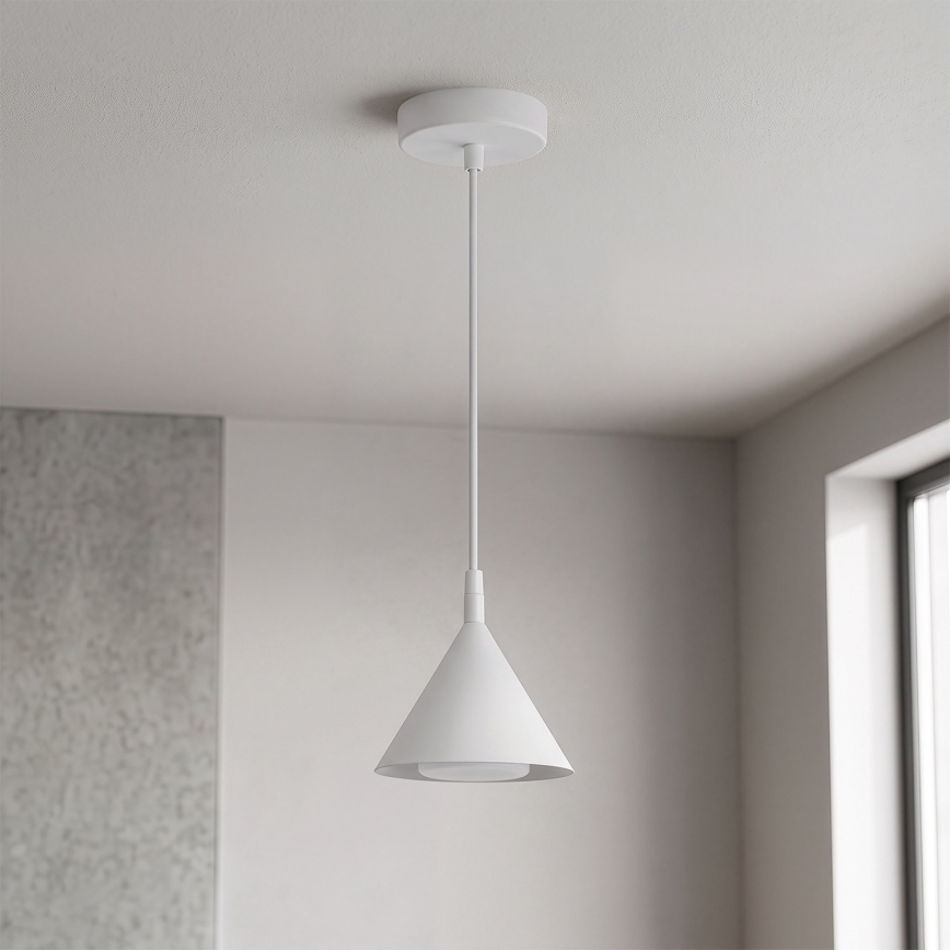 BRILAGI - LED Hanglamp met kabel CONE SINGLE 1xGX53/15W/230V wit