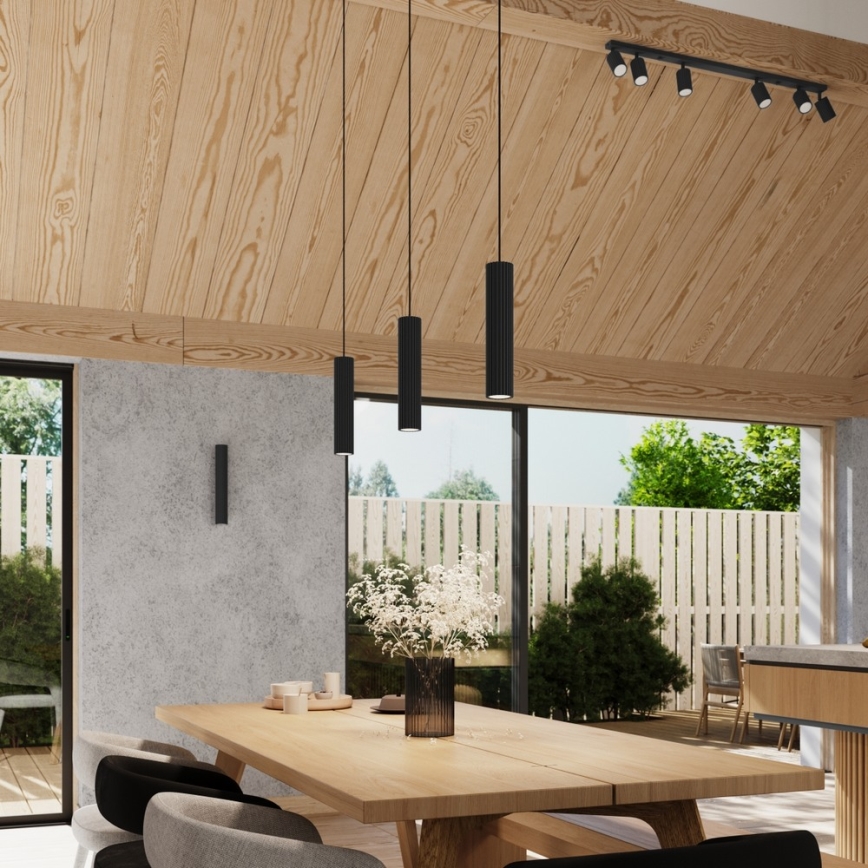 Brilagi - LED-hanglamp met kabel CRESTO 3xGU10/10W/230V zwart