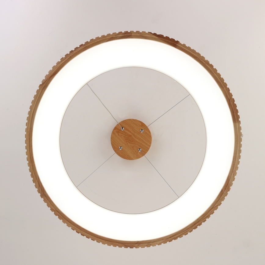Brilagi - LED-hanglamp met kabel FALCON WOOD MODERN LED/40W/230V 3000/4000/6000K Ø 60 cm hout