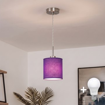 Brilagi - LED-hanglamp met kabel NUBILA 1xE27/60W/230V Ø 14 cm paars