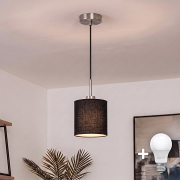 Brilagi - LED-hanglamp met kabel NUBILA 1xE27/60W/230V Ø 14 cm zwart