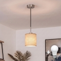 Brilagi - LED hanglamp met kabel NUBILA 1xE27/60W/230V Ø 14 cm zwart/lichtbruin