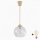 Brilagi - LED-hanglamp met kabel RETRO GLAS 1xE27/60W/230V Ø 25 cm beige/helder