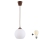 Brilagi - LED-hanglamp met kabel RETRO GLASS 1xE27/60W/230V Ø 15 cm bruin/wit