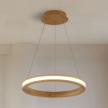 Brilagi - LED-hanglamp met kabel UMEA WOOD LED/30W/230V Ø 40 cm rubberhout
