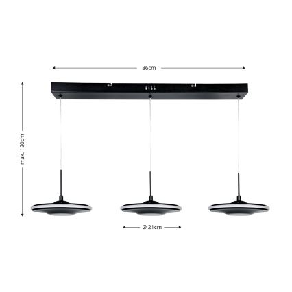 Brilagi - LED-hanglamp met kabel VERANO 3xLED/15W/230V