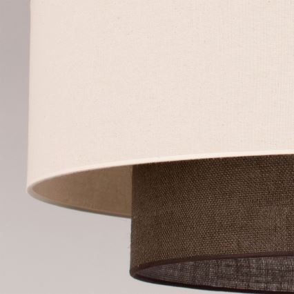 Brilagi - LED hanglamp met snoer BOHO-stijl 3xE27/15W/230V Ø 80 cm crème/bruin
