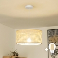 Brilagi - LED-hanglamp met snoer CERIA BOHO 1xE27/40W/230V Ø 25 cm bamboe
