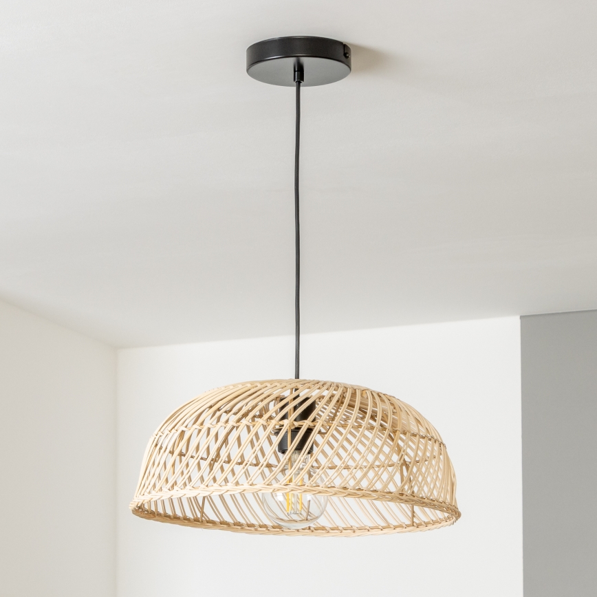 Brilagi - LED-hanglamp met snoer CERIA BOHO 1xE27/40W/230V Ø 60 cm rotan