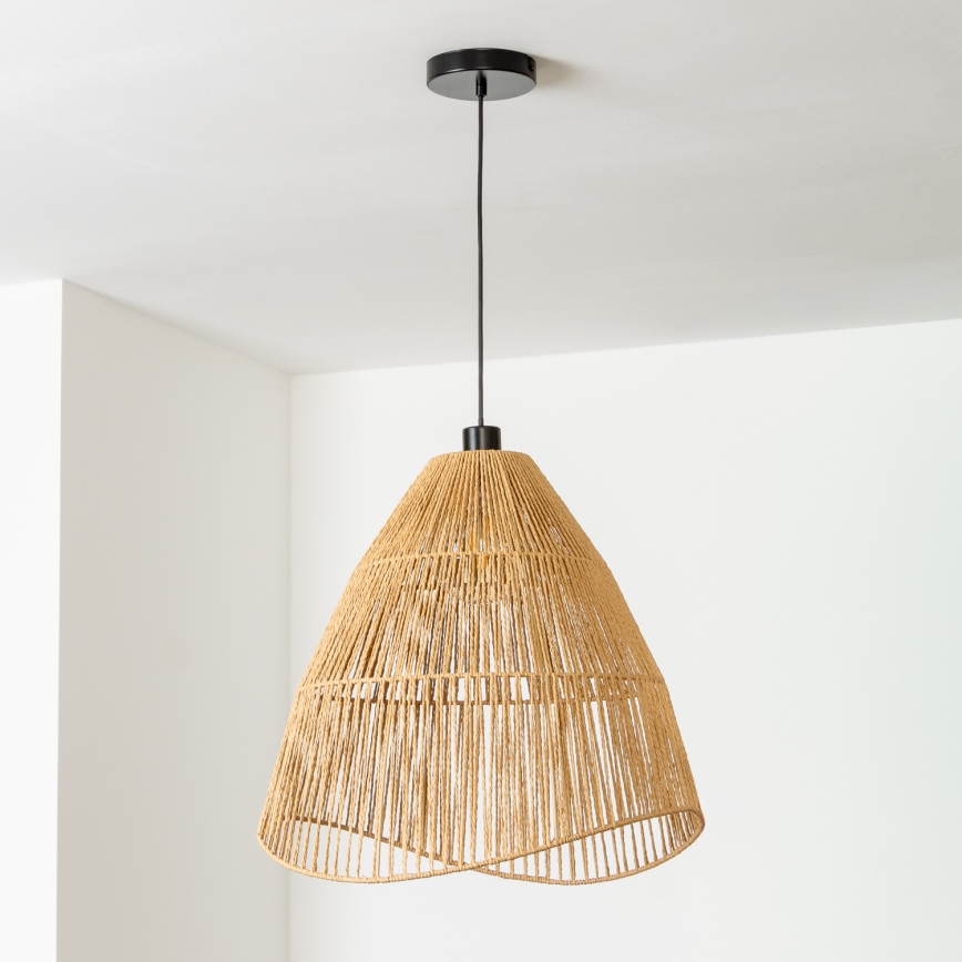 Brilagi - LED-hanglamp met snoer CERIA BOHO 1xE27/40W/230V Ø 70 cm bruin