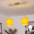 Brilagi - LED hanglamp NUBILA met kabel 2xE27/60W/230V geel