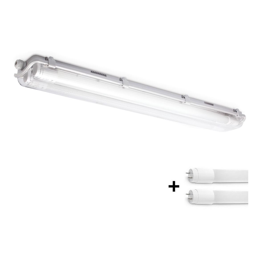 Brilagi - LED heavy-duty fluorescerend lamp OPTIMA T8 2xG13/9W/230V 4000K IP65 67,5 cm