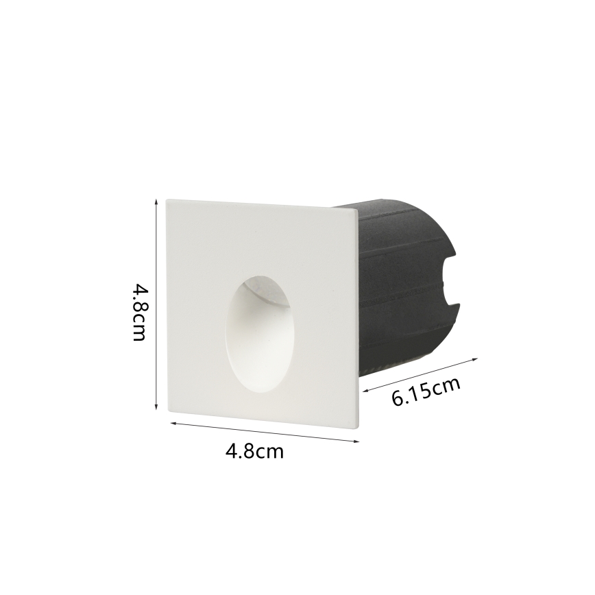 Brilagi - LED inbouwarmatuur voor buiten STAIRDOT LED/2W/230V wit IP65 vierkant