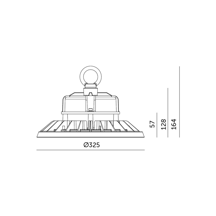 Brilagi - LED industriële plafondarmatuur TITAN PRO HIGHBAY LED/200W/230V 4000K IP65