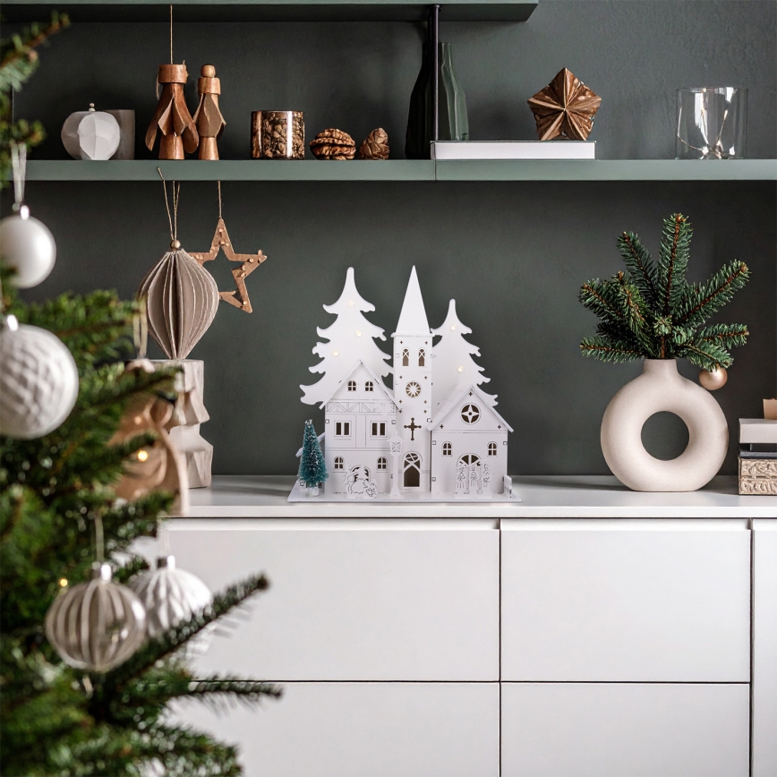 Brilagi - LED kerstdecoratie kerkje LED/2xAA