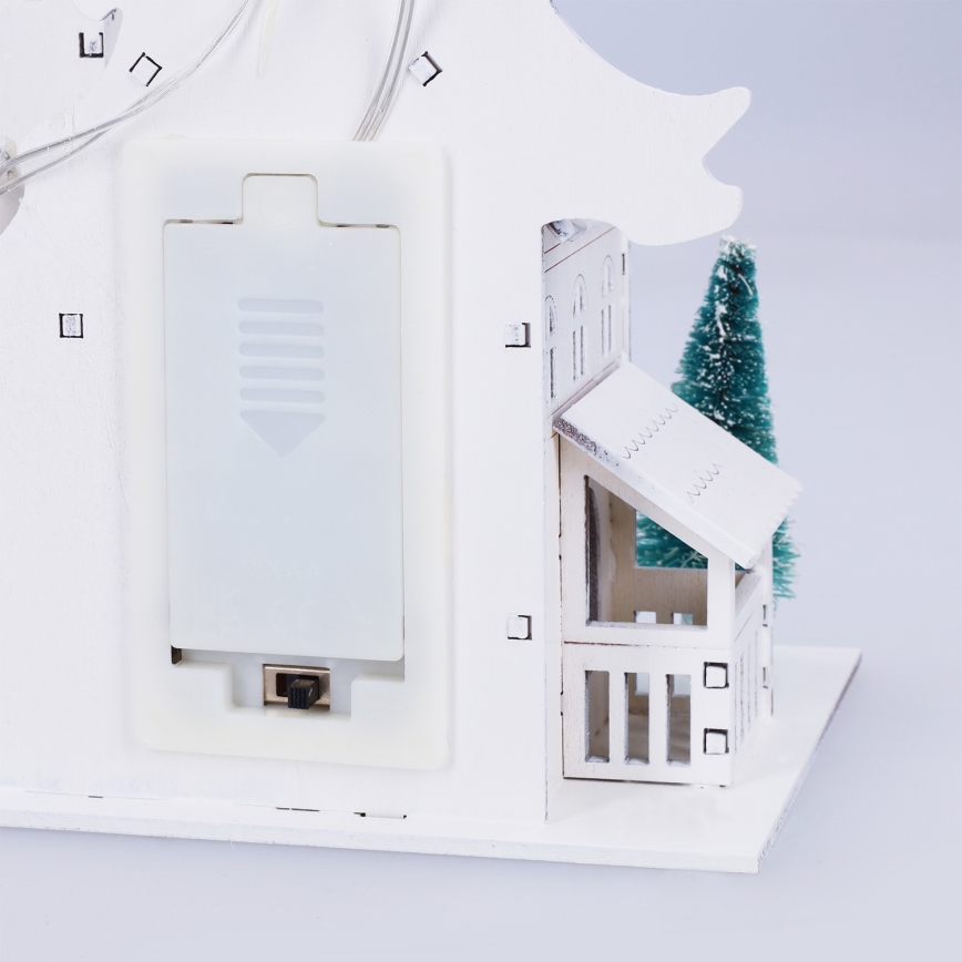 Brilagi - LED kerstdecoratie kerkje LED/2xAA