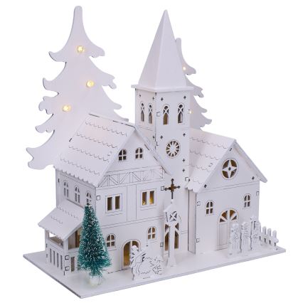 Brilagi - LED kerstdecoratie kerkje LED/2xAA