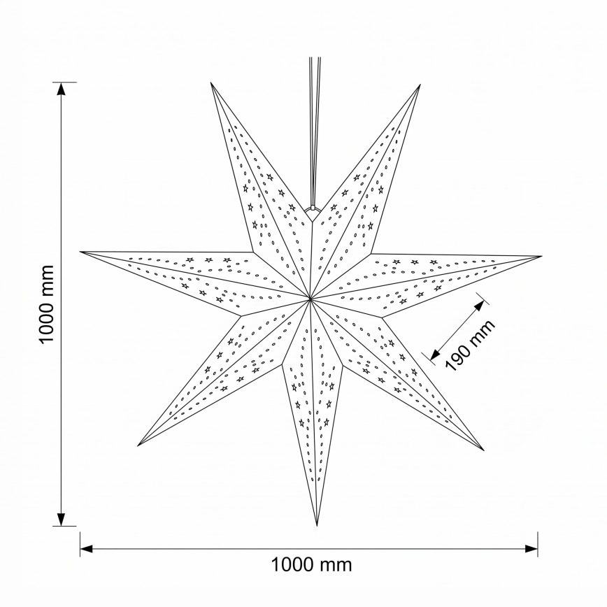 BRILAGI - LED kerstdecoratie LED/2xAA 100 cm ster