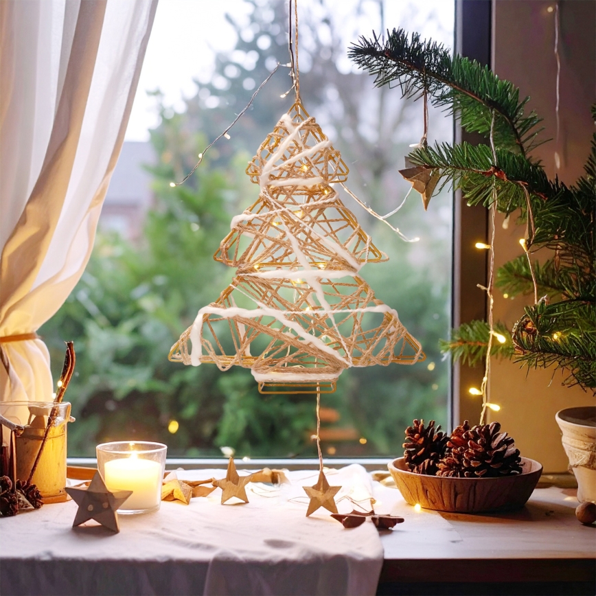 Brilagi - LED kerstdecoratie LED/2xAA 34x31 cm kerstboompje