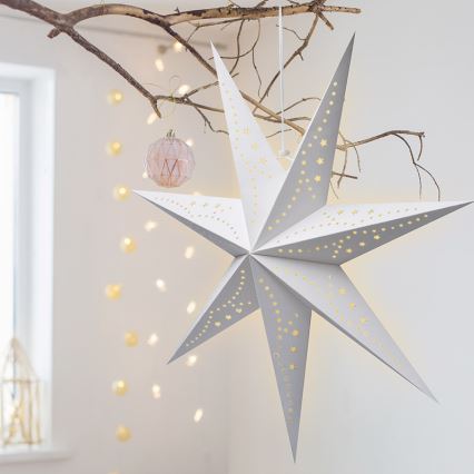 Brilagi - LED kerstdecoratie LED/2xAA 60 cm ster, warm wit