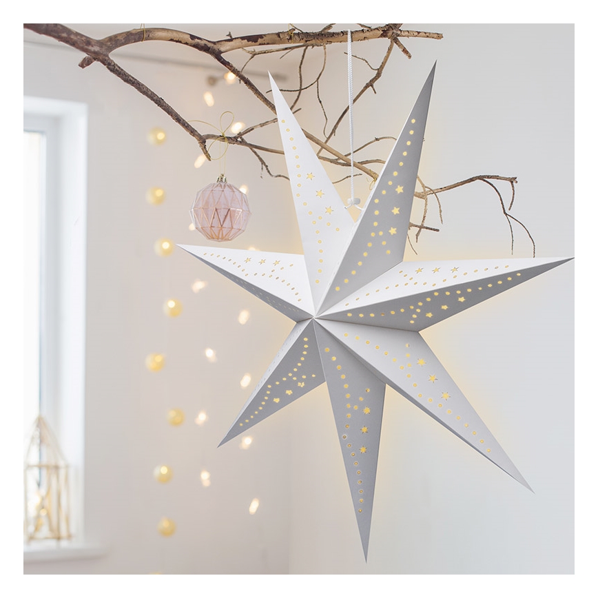 Brilagi - LED kerstdecoratie LED/2xAA 60 cm ster, warm wit