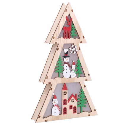 Brilagi - LED kerstdecoratie LED/2xAA kerstboompje