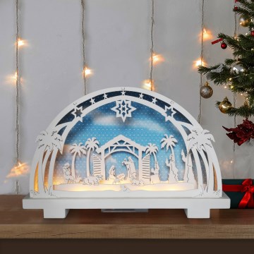 Brilagi - LED Kerstdecoratie LED/2xAA kerststal