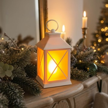BRILAGI - LED kerstdecoratie LED/2xAA lantaarn wit