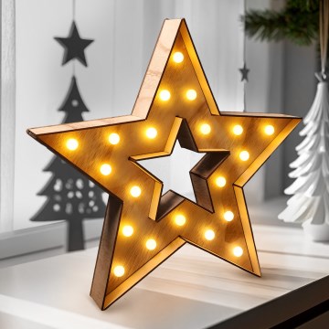 Brilagi - LED kerstdecoratie LED/2xAA ster
