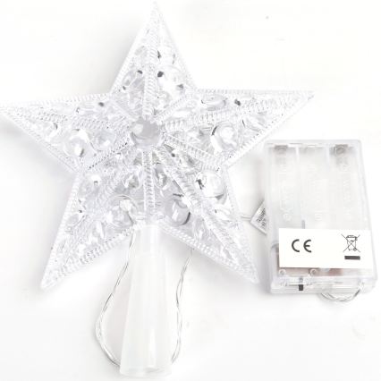 BRILAGI - LED kerstdecoratie LED/3xAA 21 cm ster koud wit