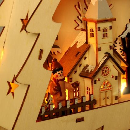 Brilagi - LED kerstdecoratie LED/3xAA boom