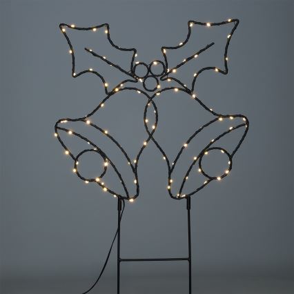 Brilagi - LED kerstdecoratie LED/3xAA IP44 kerstbelletjes