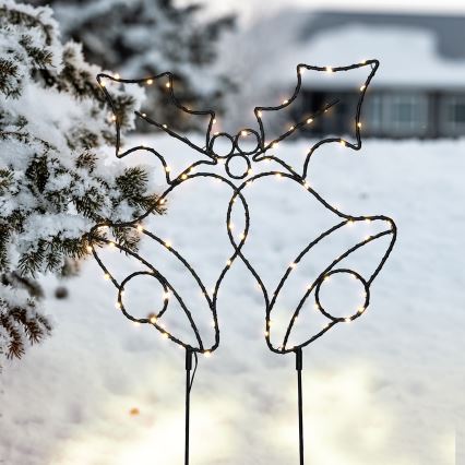 Brilagi - LED kerstdecoratie LED/3xAA IP44 kerstbelletjes