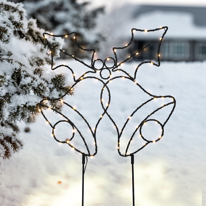Brilagi - LED kerstdecoratie LED/3xAA IP44 kerstbelletjes