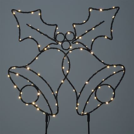 Brilagi - LED kerstdecoratie LED/3xAA IP44 kerstbelletjes