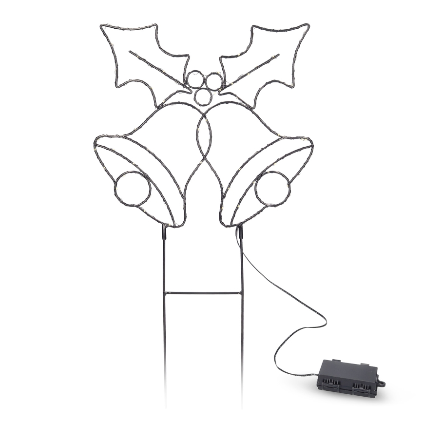 Brilagi - LED kerstdecoratie LED/3xAA IP44 kerstbelletjes