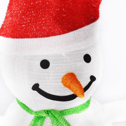 Brilagi - LED kerstdecoratie voor buiten 40xLED/3xAA IP44 sneeuwman