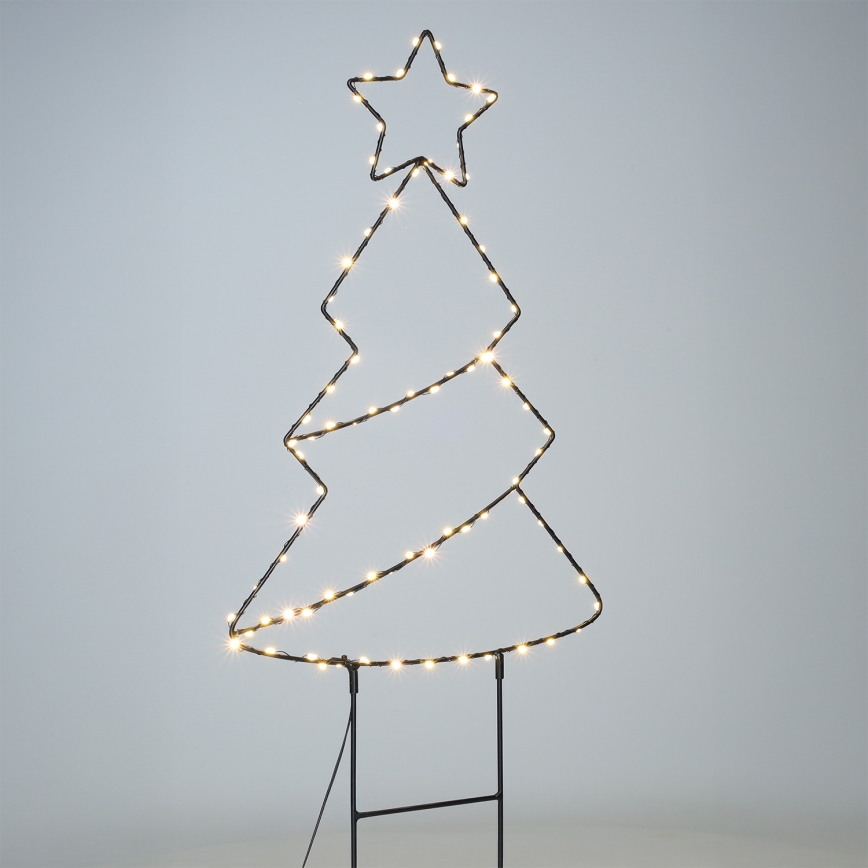 Brilagi - LED kerstdecoratie voor buiten LED/3xAA IP44 68x29 cm kerstboom