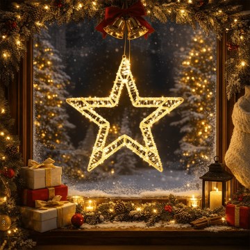 BRILAGI - LED kerstdecoratie voor buiten LED/6W/8 functies 43 cm IP44 ster warm wit