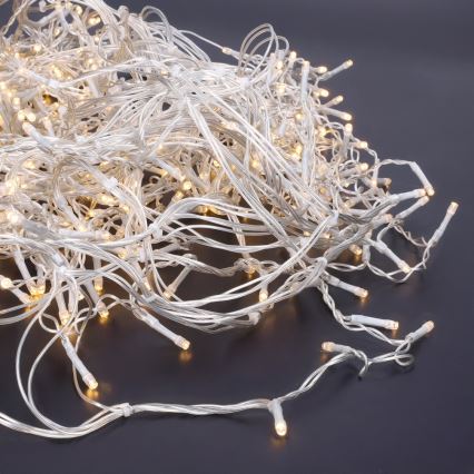 Brilagi - LED kerstgordijn voor buiten, 360×LED, 8 functies, 14 m, IP44, warm wit, ijspegels