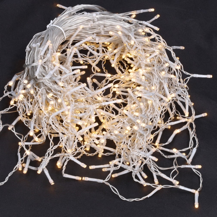 Brilagi - LED kerstgordijn voor buiten, 360×LED, 8 functies, 14 m, IP44, warm wit, ijspegels
