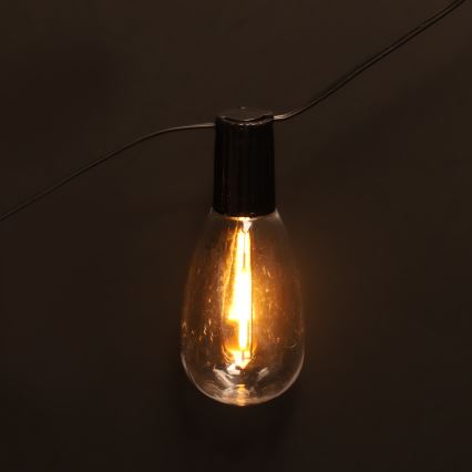 BRILAGI - LED kerstguirlande voor buiten 10xLED/3xAA 3,2 m IP44 warm wit