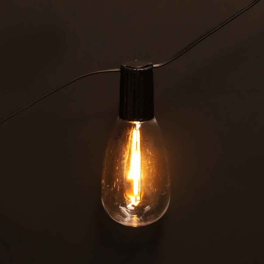 BRILAGI - LED kerstguirlande voor buiten 10xLED/3xAA 3,2 m IP44 warm wit
