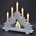 BRILAGI - LED kerstkandelaar 5xLED/2xAA wit