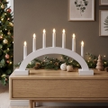 BRILAGI - LED kerstkandelaar 7xLED/2xAA wit
